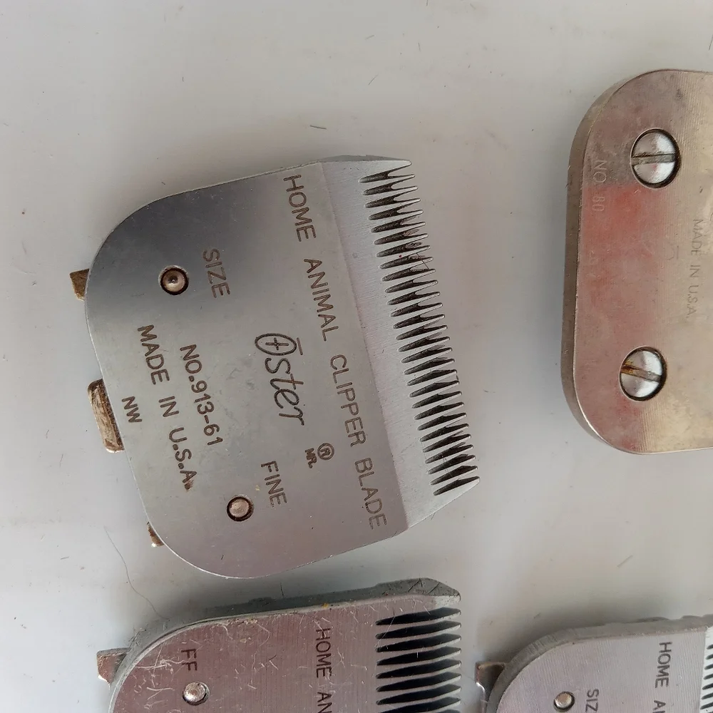 Lot of Oster Blades Detachable Clip